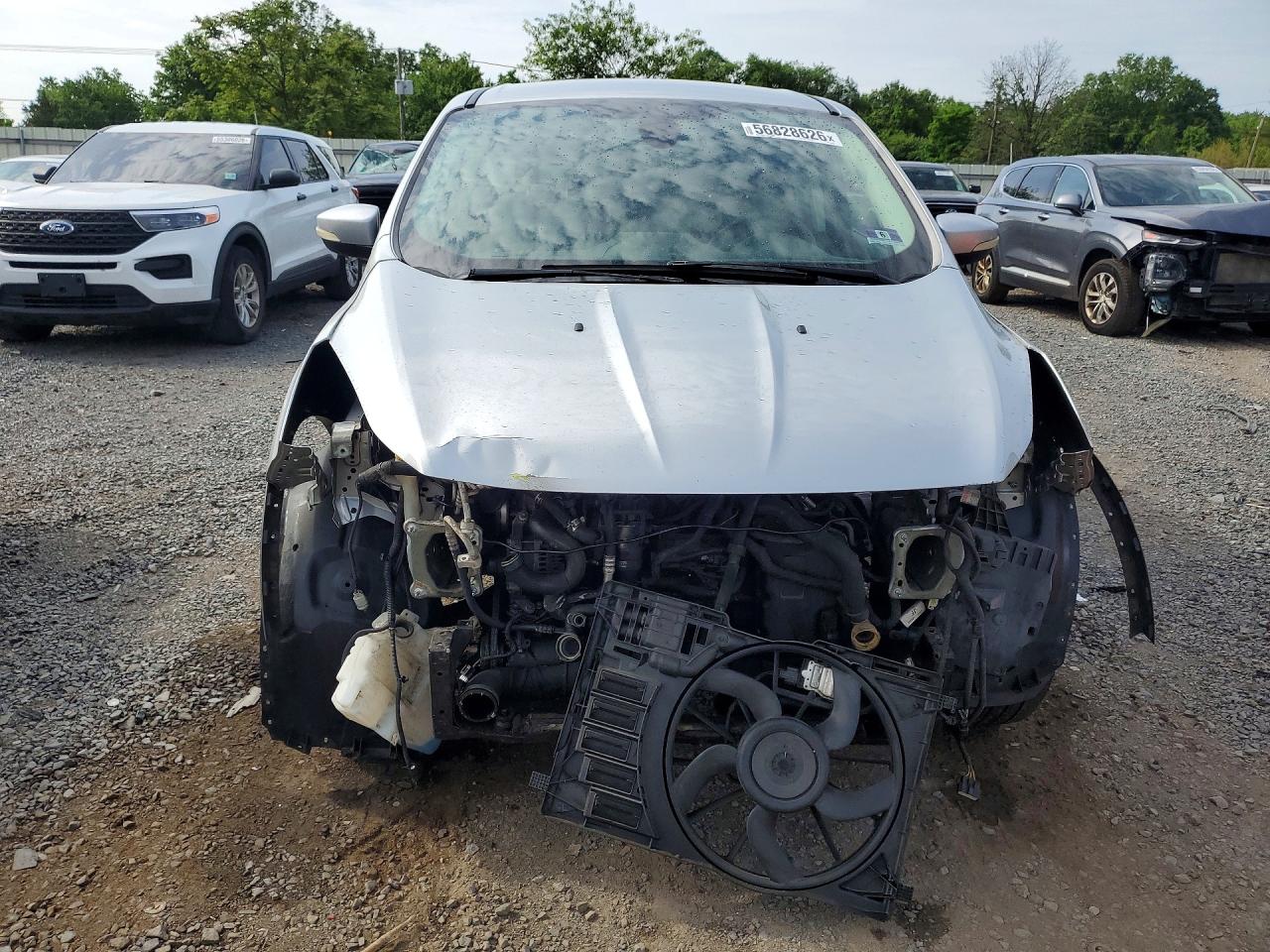 2013 Ford Escape Sel Silver vin: 1FMCU9H93DUA25218