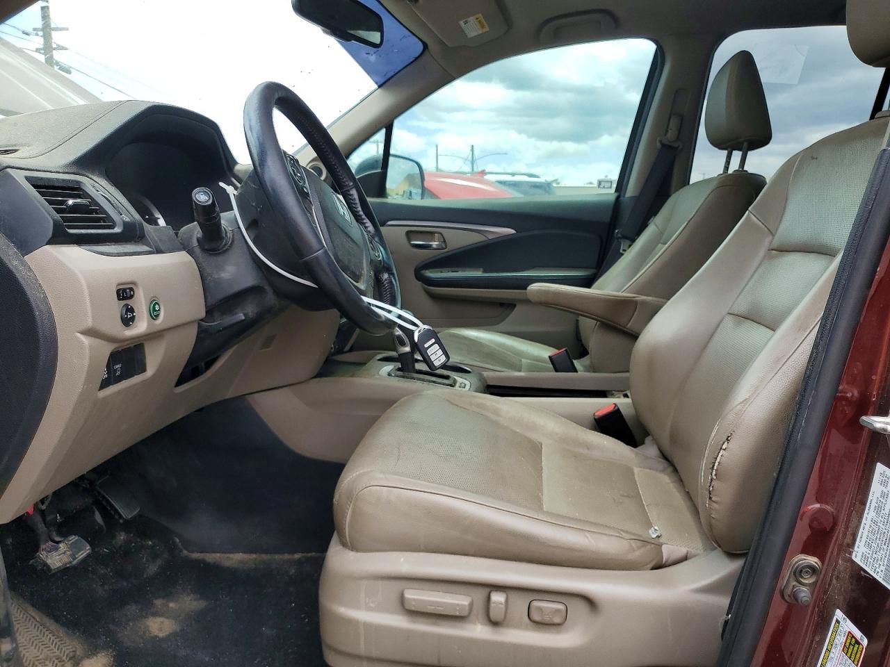 2019 Honda Ridgeline Rtl Темно-бордовый vin: 5FPYK2F62KB005202