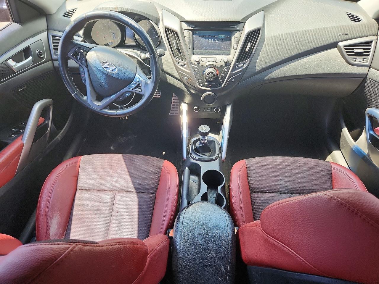 2015 Hyundai Veloster Turbo R-spec Черный vin: KMHTC6AE6FU232214