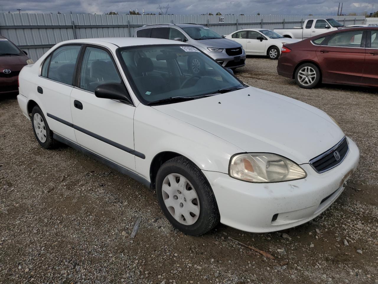 2000 Honda Civic Lx Белый vin: JHMEJ667XYS012696
