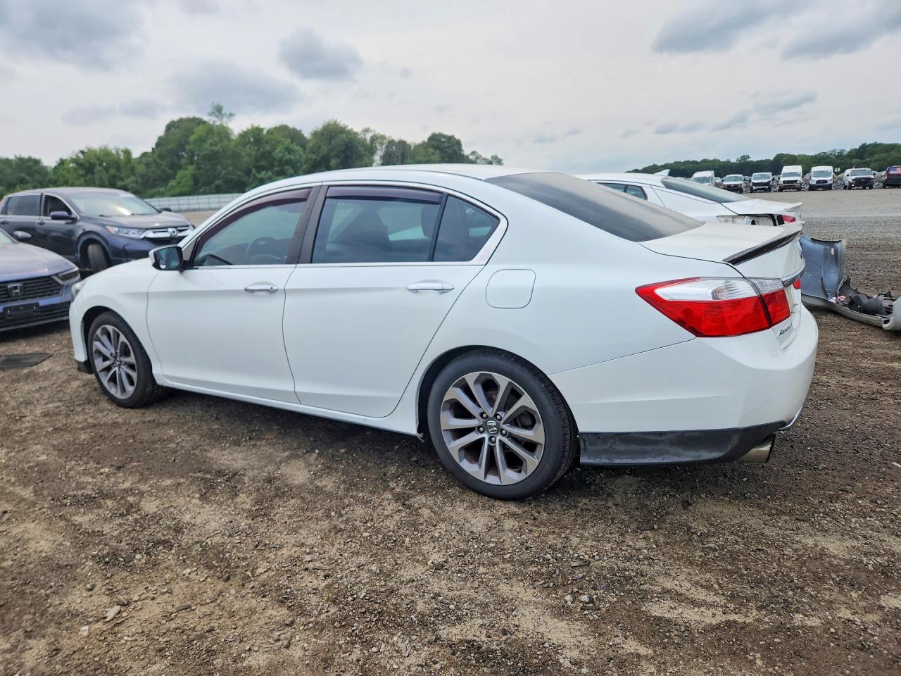2014 Honda Accord Sport White vin: 1HGCR2F56EA086046