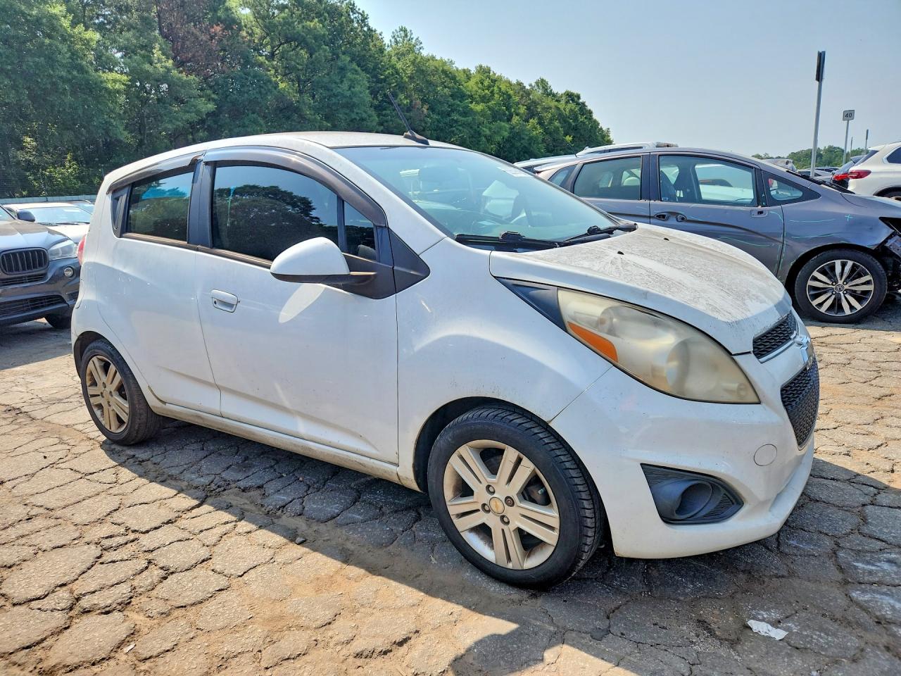 2013 Chevrolet Spark 1lt White vin: KL8CC6S99DC518303