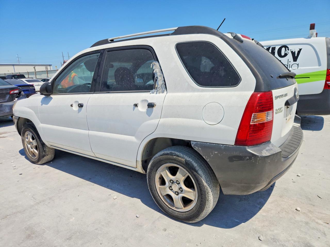 2006 Kia Sportage Lx White vin: KNDJF724667198241