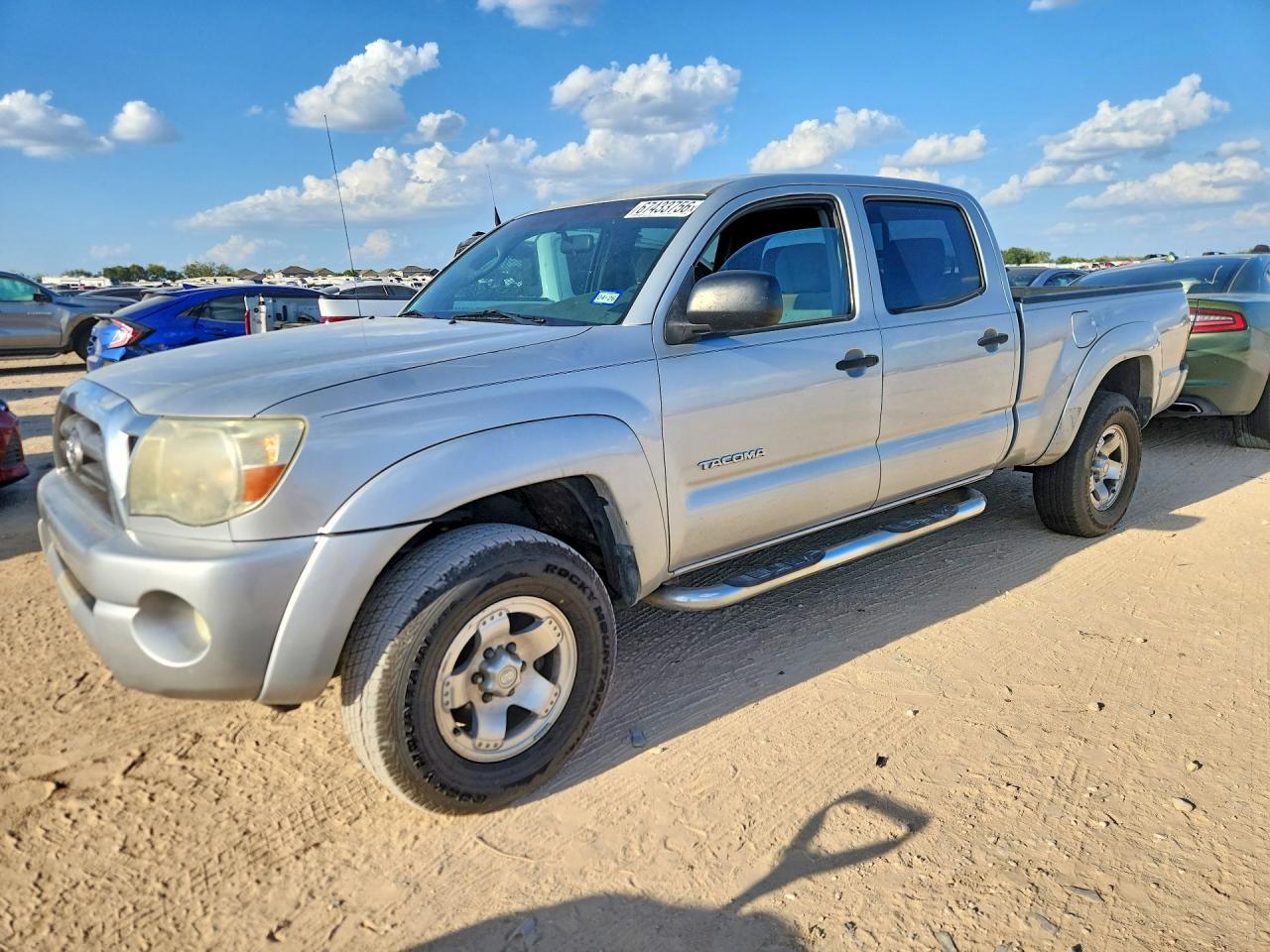 2005 Toyota Tacoma Double Cab Prerunner Long Bed Silver vin: 5TEKU72N25Z097885
