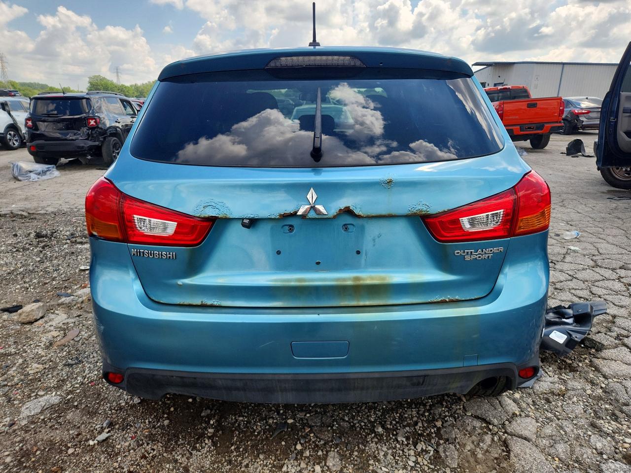 2014 Mitsubishi Outlander Sport Se Turquoise vin: 4A4AP4AUXEE018534