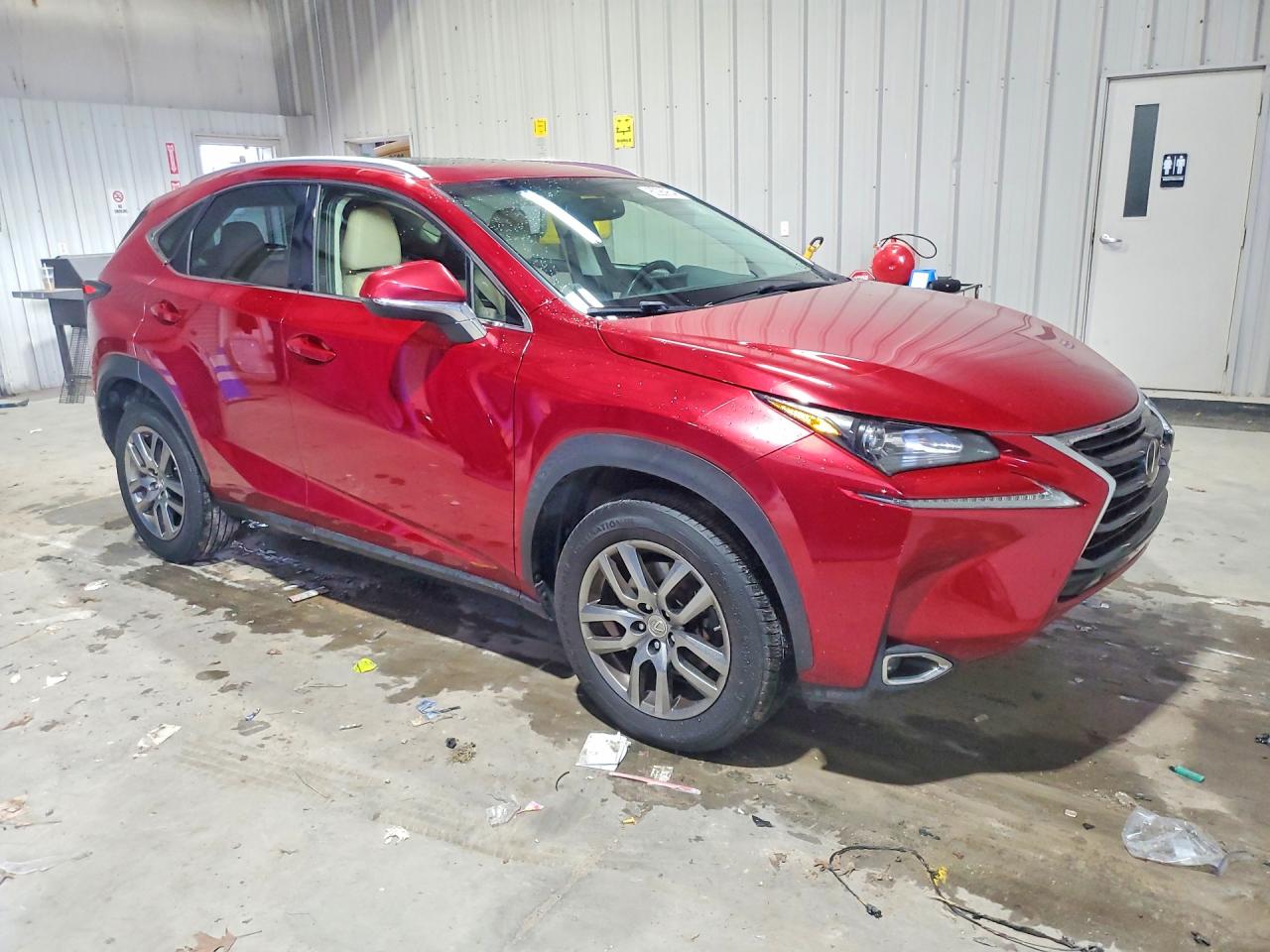2015 Lexus Nx 200t Maroon vin: JTJBARBZ1F2035971