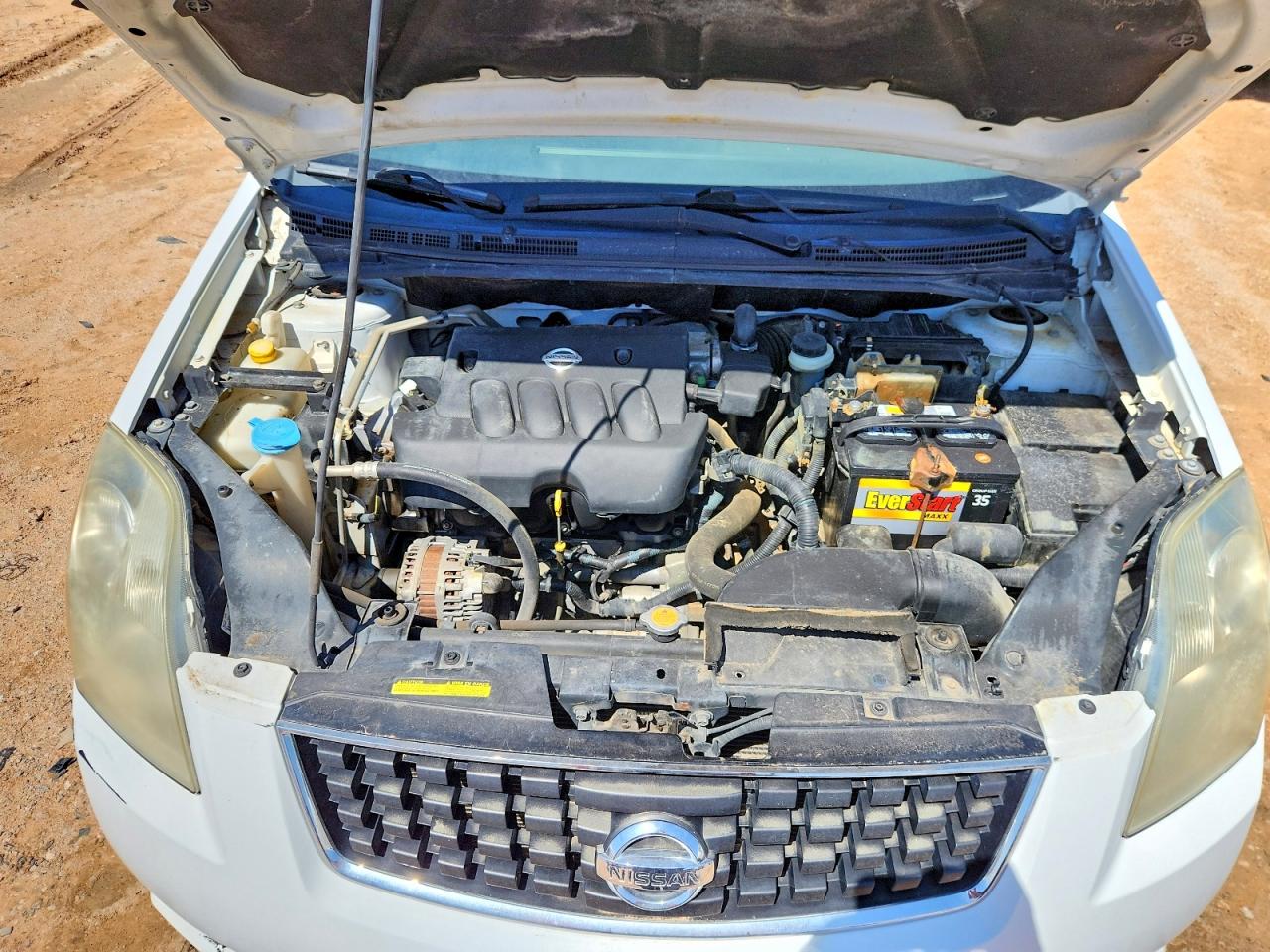 2008 Nissan Sentra 2.0 White vin: 3N1AB61E98L651737