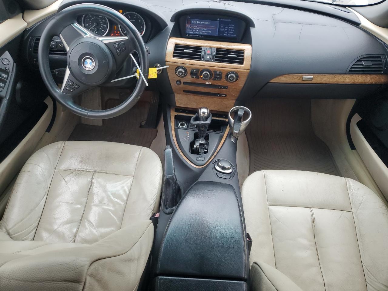 2007 Bmw 650 I White vin: WBAEK13517CN84217