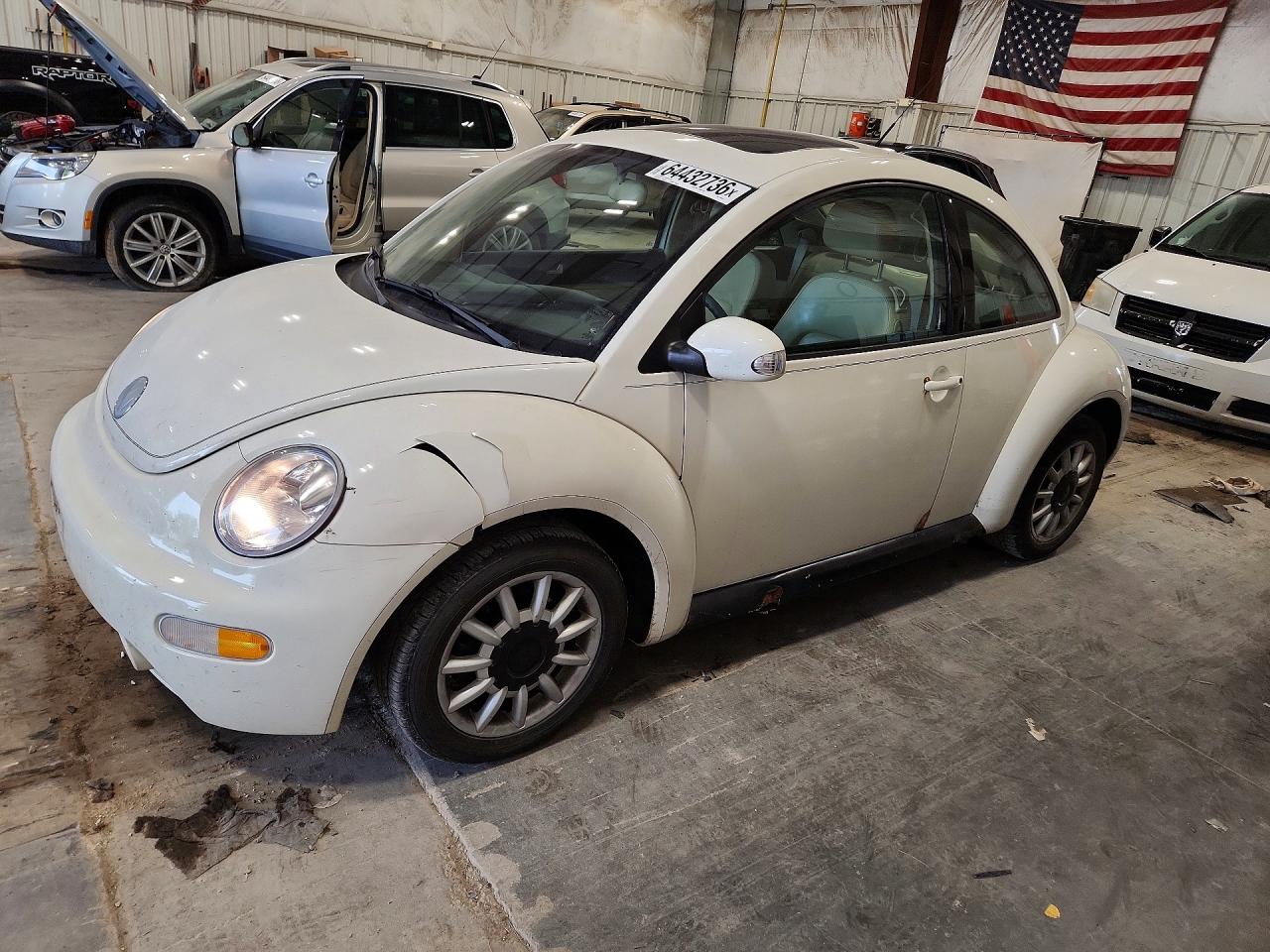2005 Volkswagen New Beetle Gls Белый vin: 3VWCK31CX5M408945