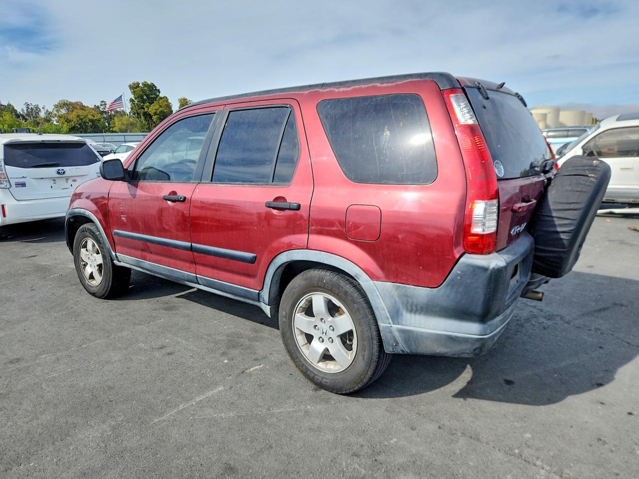 2006 Honda Cr-v Lx Burgundy vin: JHLRD68516C027684