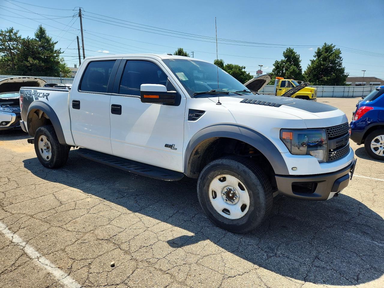 2014 Ford F150 Svt Raptor White vin: 1FTFW1R67EFC30130