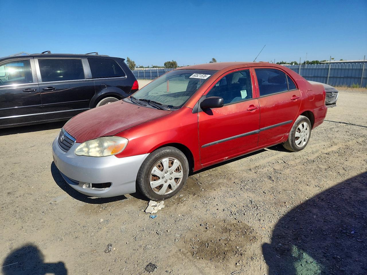 2005 Toyota Corolla Ce Красный vin: JTDBR32E850053948