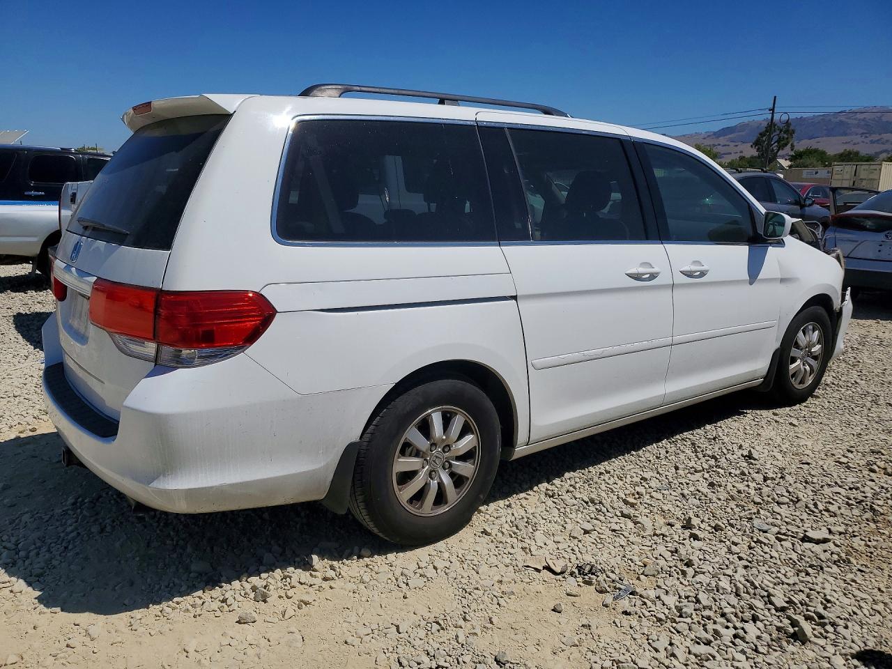 2008 Honda Odyssey Exl White vin: 5FNRL38648B112791