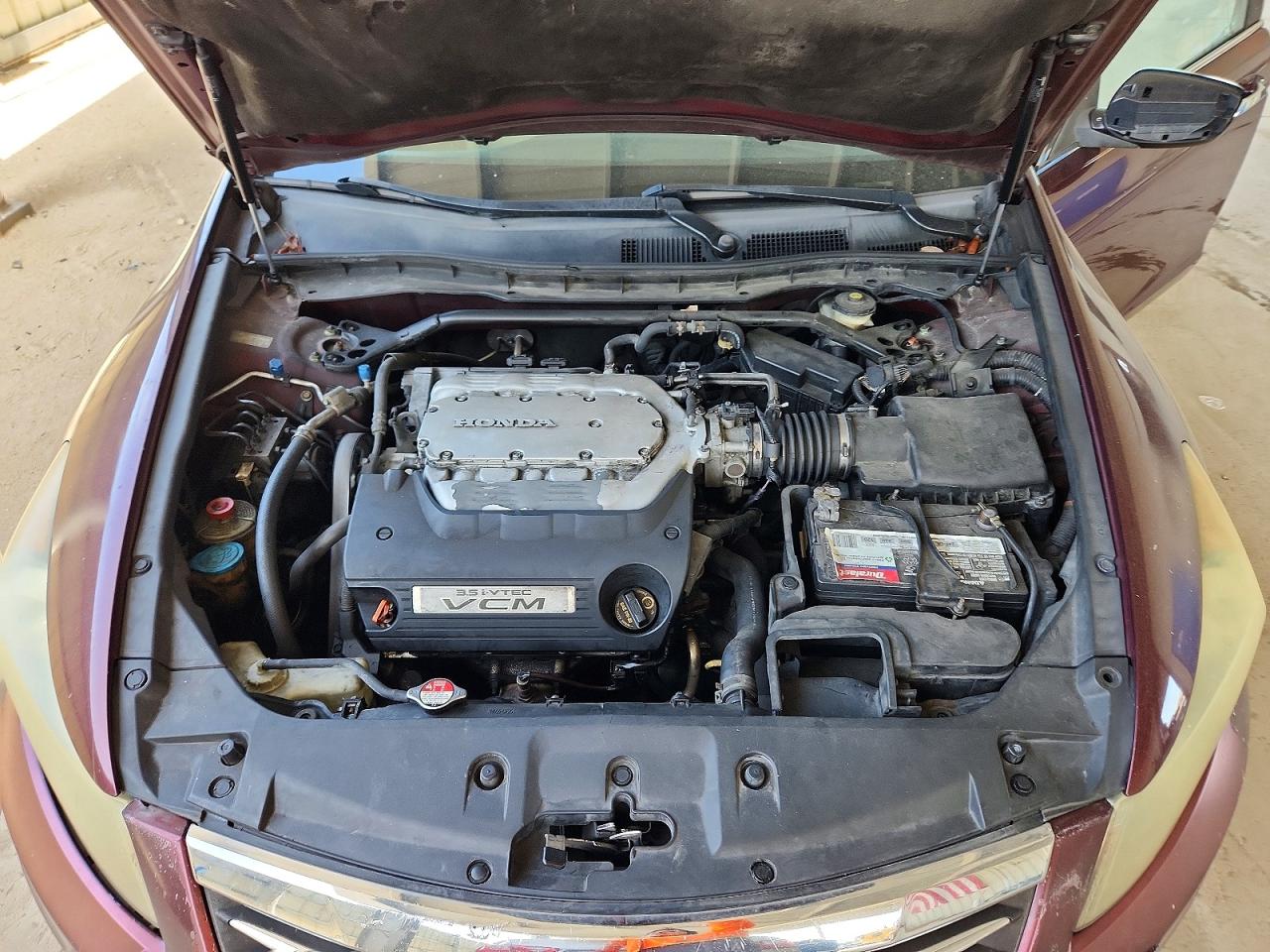 2011 Honda Accord Exl Burgundy vin: 1HGCP3F8XBA021797
