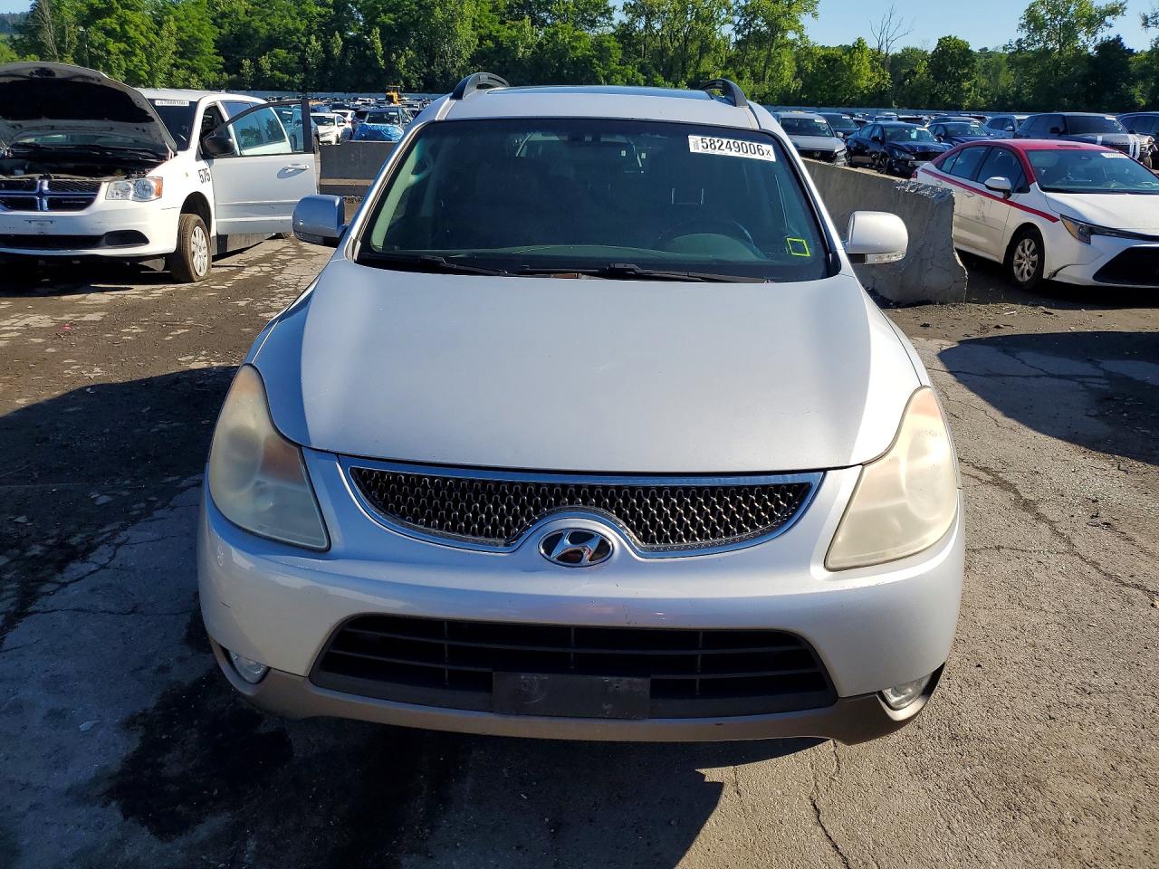 2008 Hyundai Veracruz Gls Silver vin: KM8NU73C38U068933