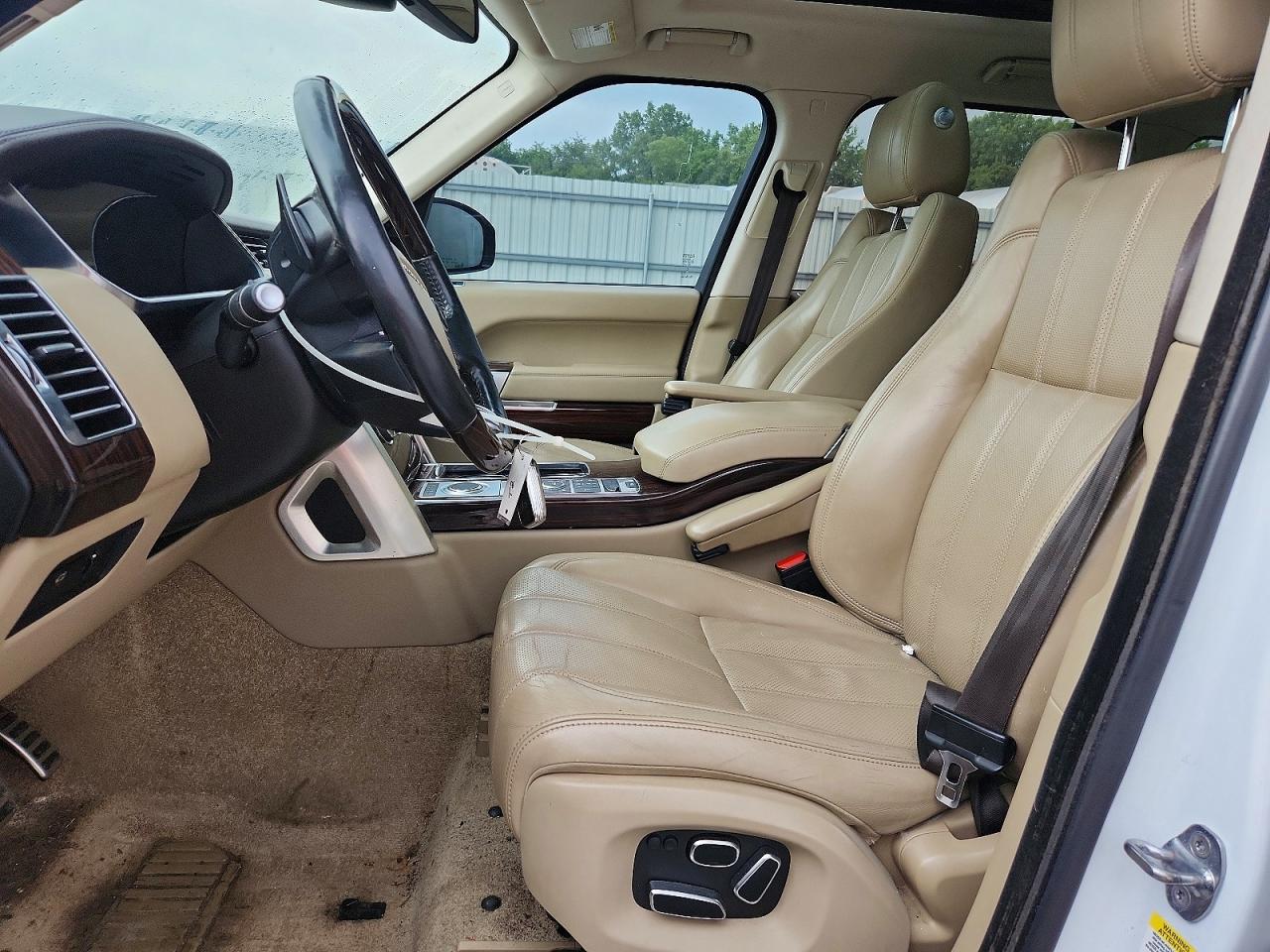 2015 Land Rover Range Rover Supercharged White vin: SALGS2TF2FA221843
