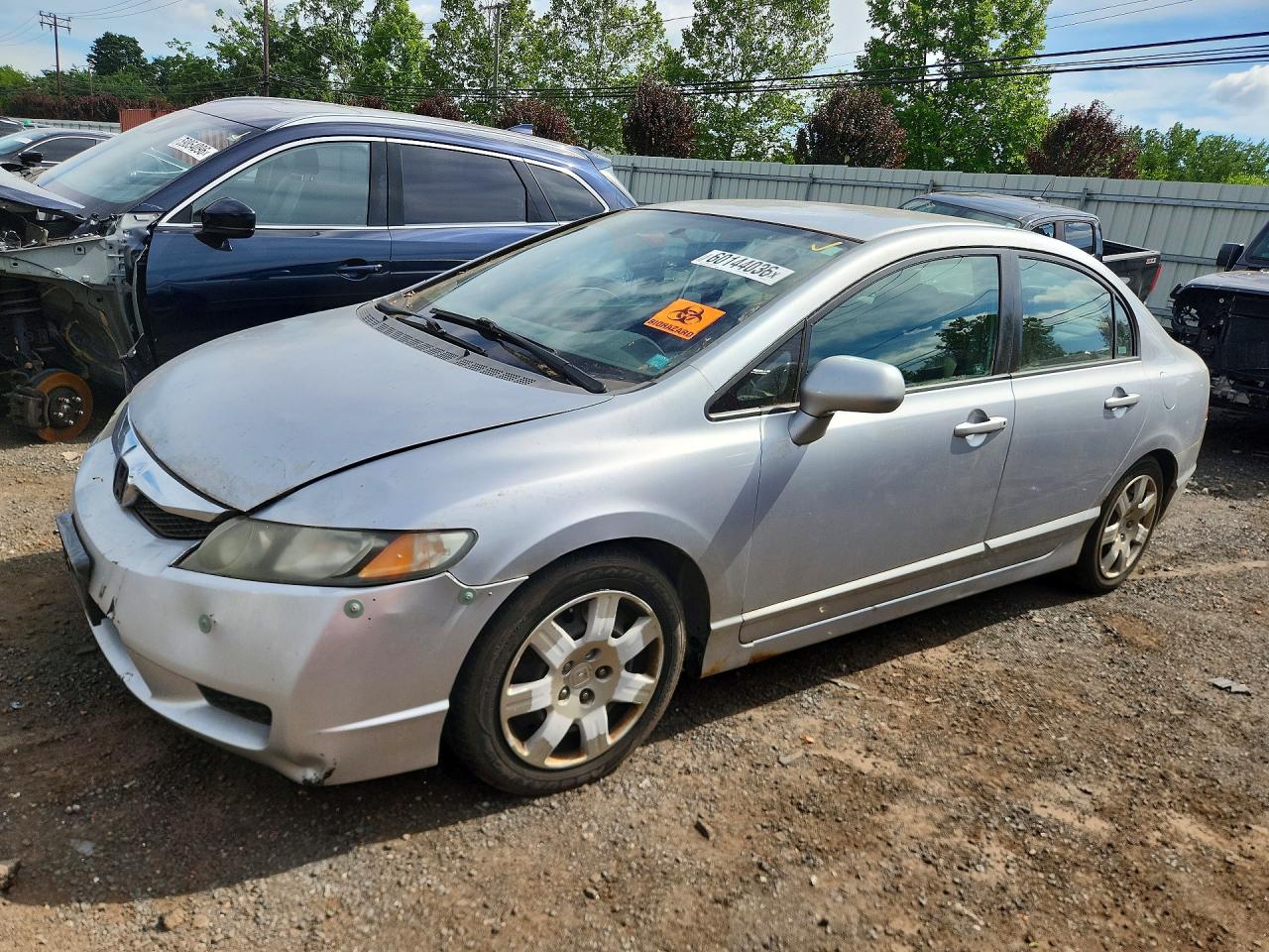 2009 Honda Civic Lx Silver vin: 2HGFA16519H314184