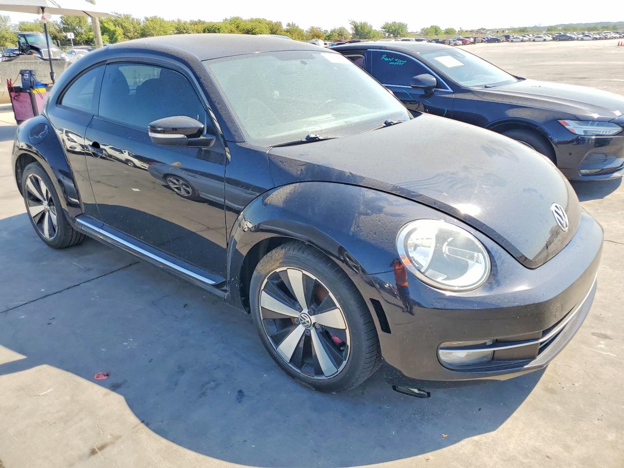 2012 Volkswagen Beetle Turbo Black vin: 3VWV67AT9CM617286