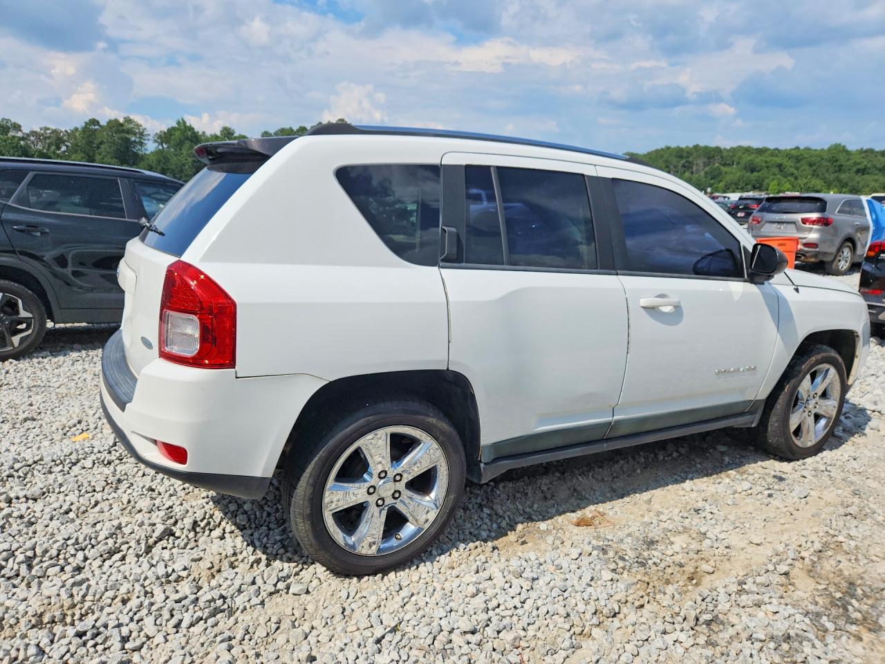 2011 Jeep Compass Sport White vin: 1J4NT1FB1BD253314