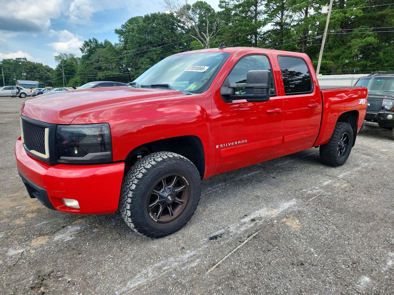 2008 Chevrolet Silverado K1500 Red vin: 2GCEK133081299923