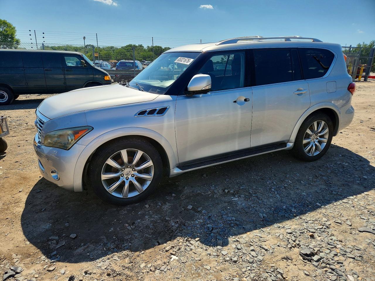 2013 Infiniti Qx56 Base Silver vin: JN8AZ2NC5D9330747