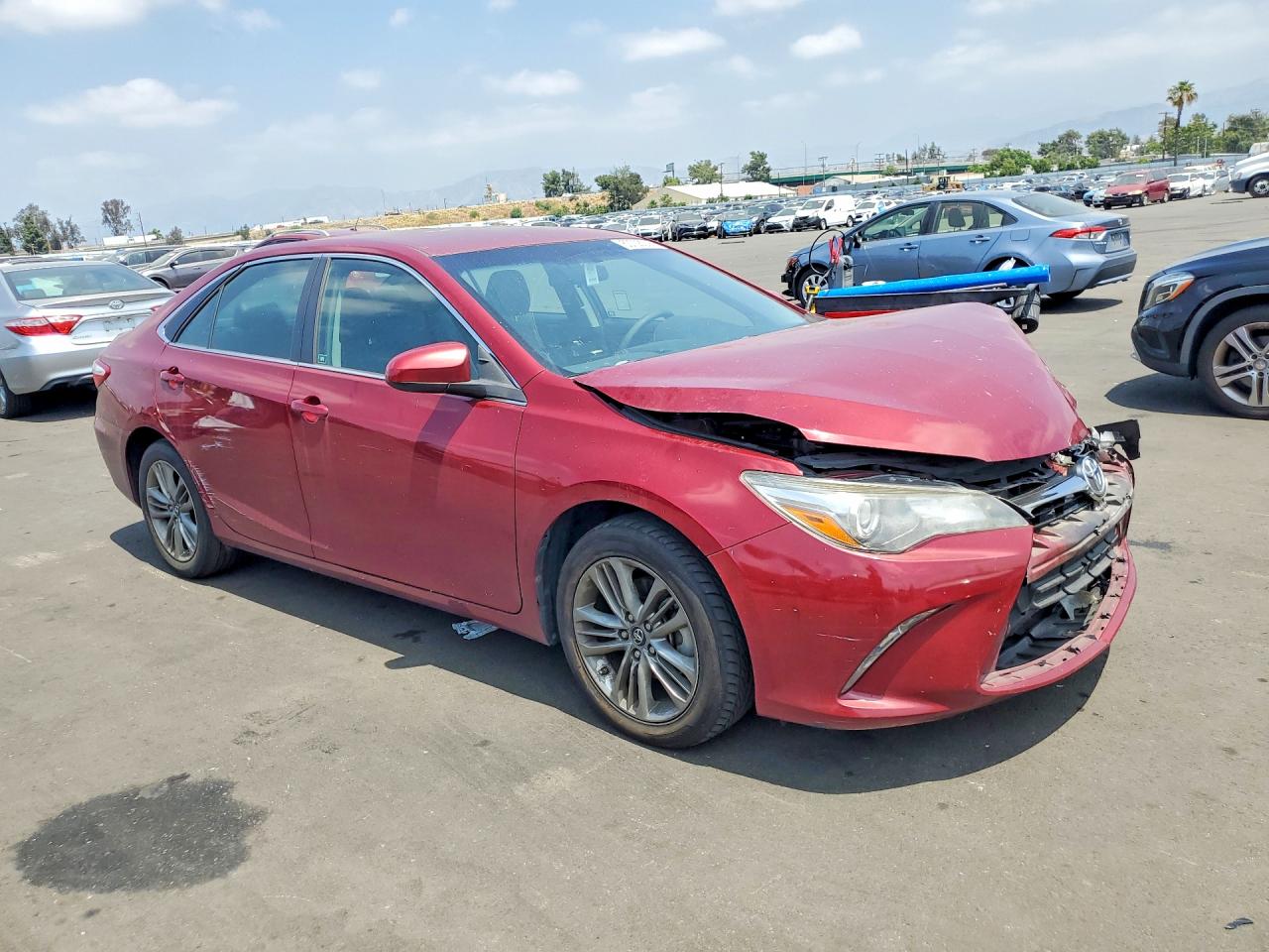 2017 Toyota Camry Se Red vin: 4T1BF1FKXHU703868