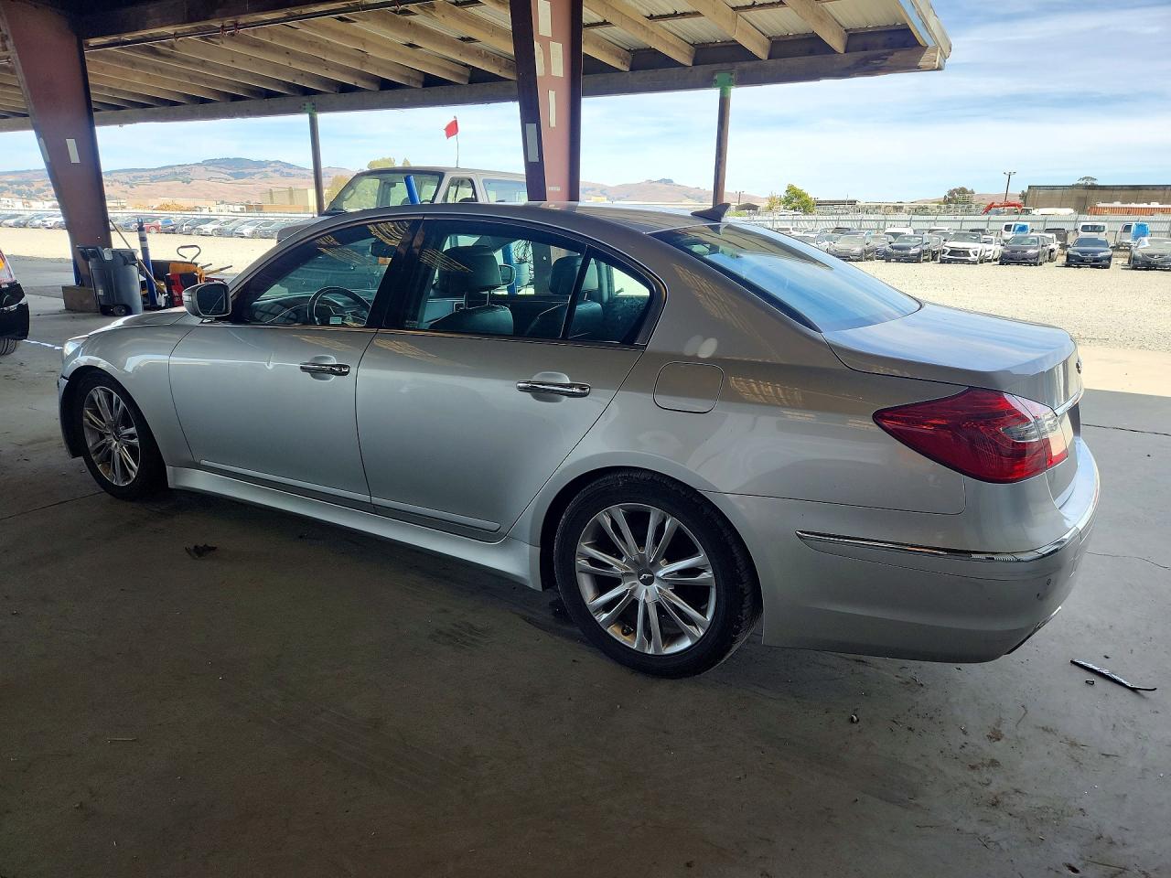 2012 Hyundai Genesis 3.8l Silver vin: KMHGC4DD0CU153321