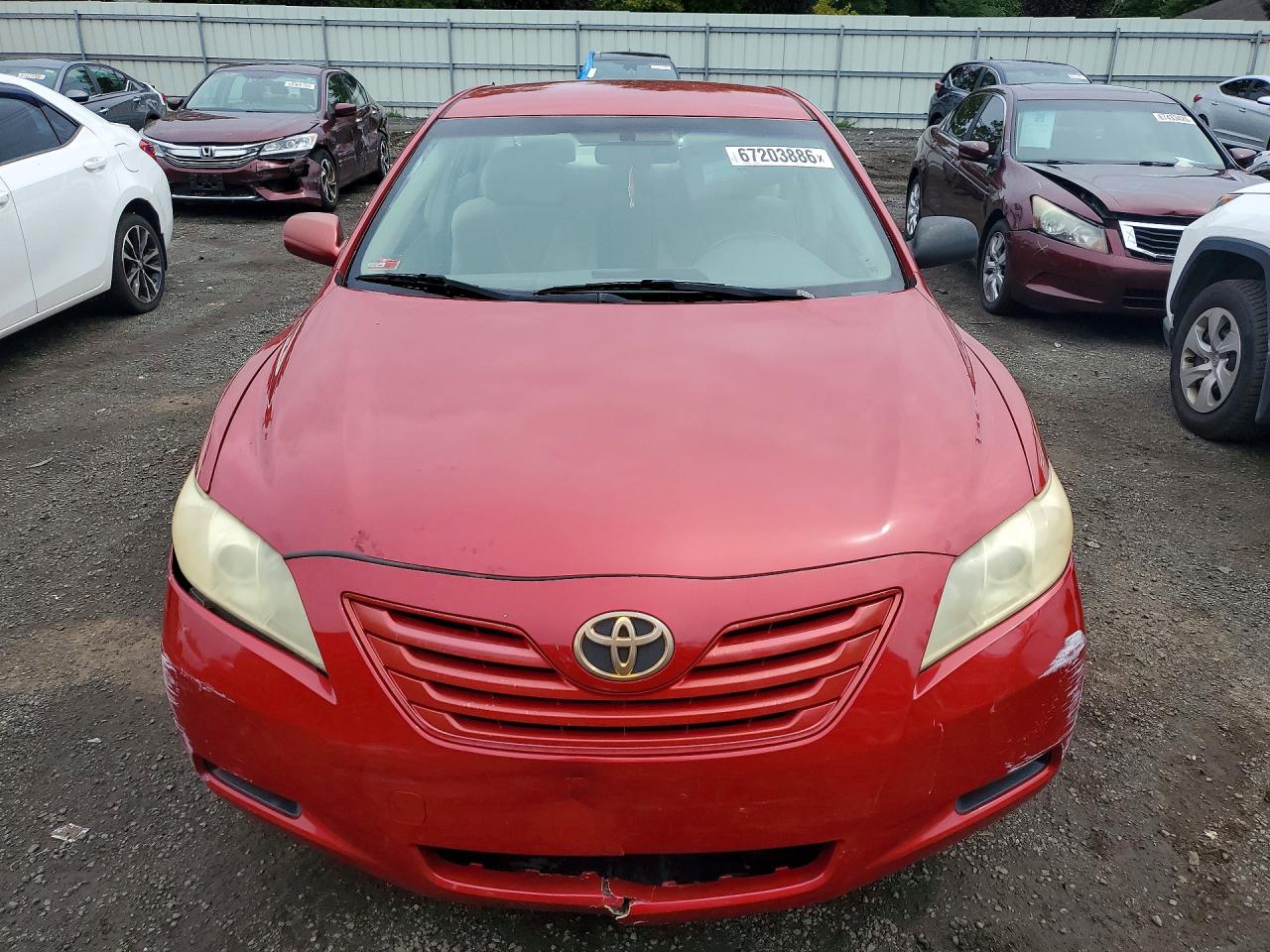 2007 Toyota Camry Le Красный vin: JTNBE46K673036290