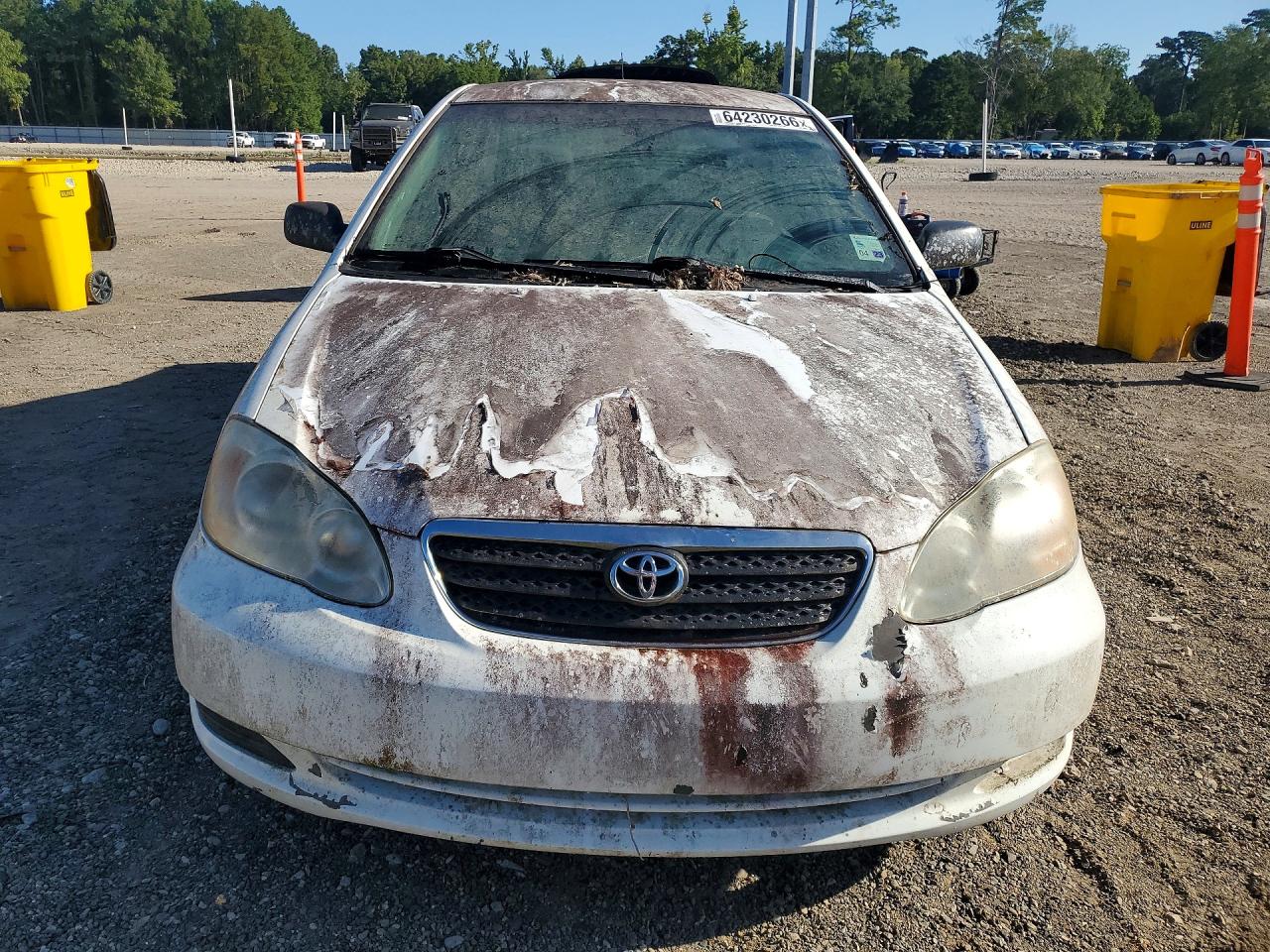 2005 Toyota Corolla Ce White vin: 1NXBR32E55Z476913