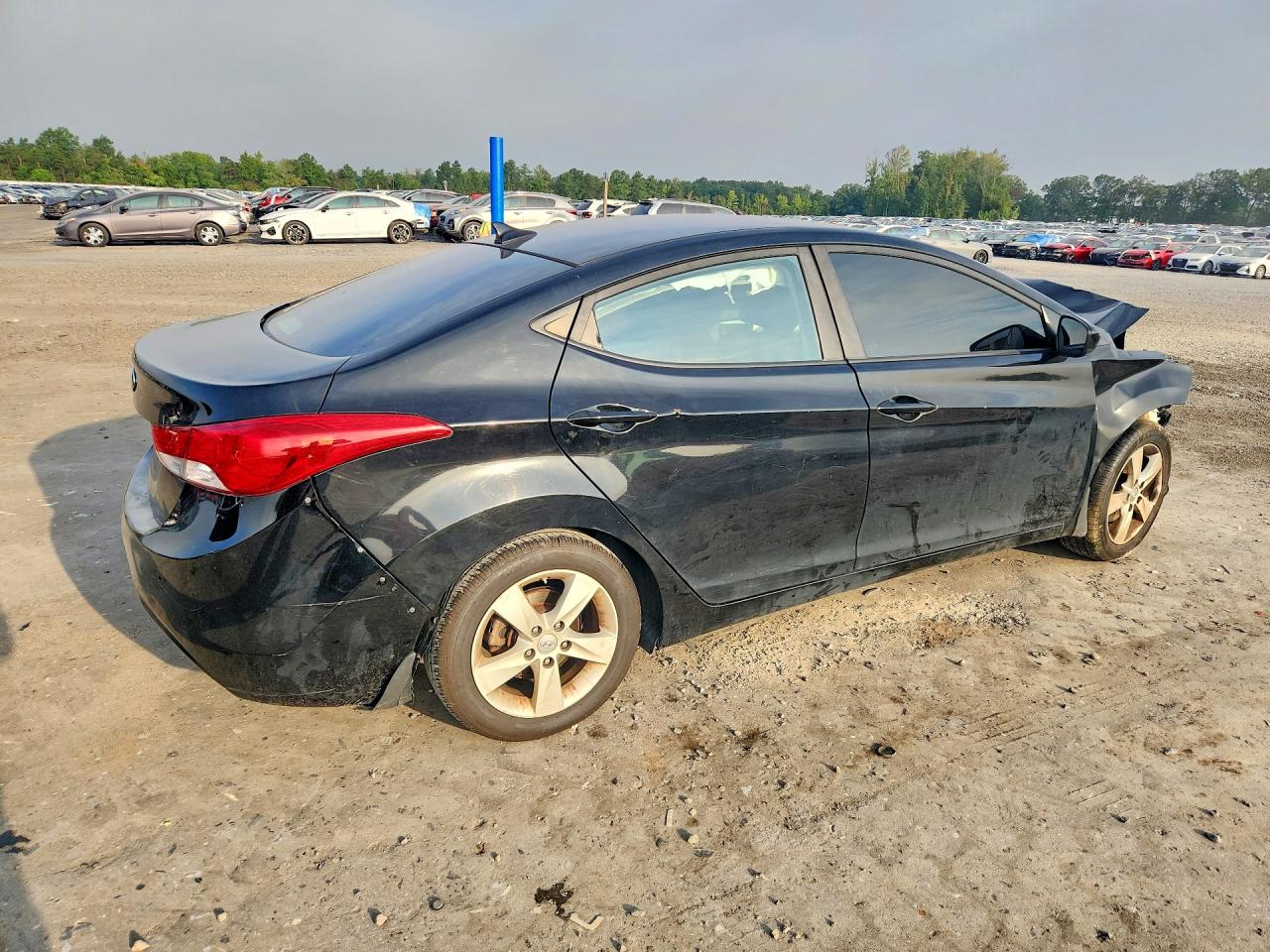 2013 Hyundai Elantra Gls Black vin: KMHDH4AE8DU548110