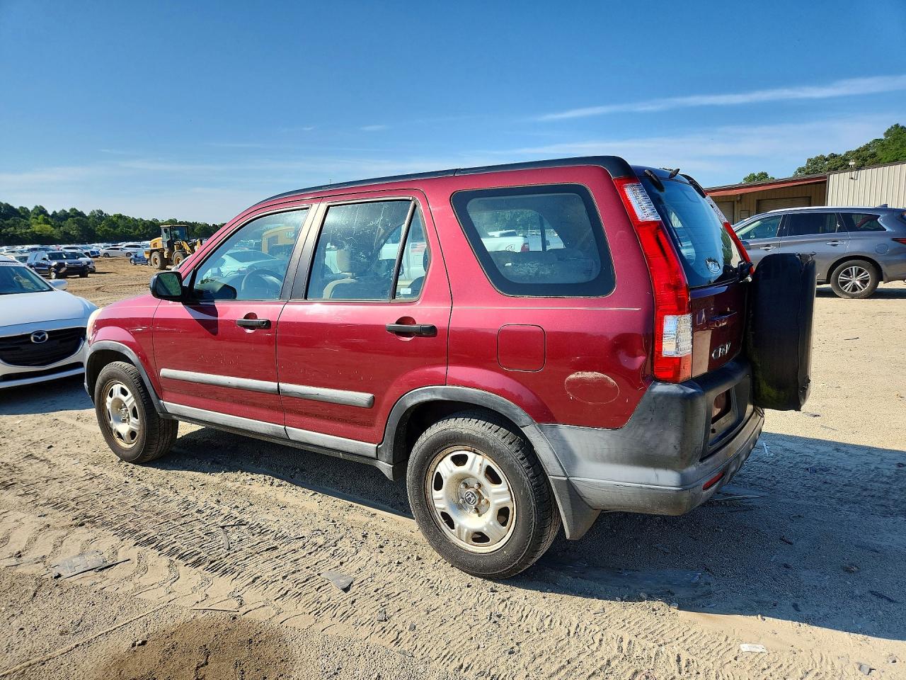 2006 Honda Cr-v Lx Burgundy vin: SHSRD68556U408186