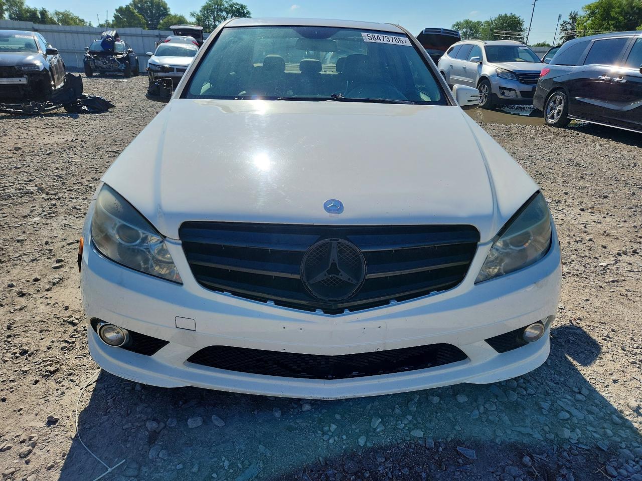 2010 Mercedes-benz C 300 4matic White vin: WDDGF8BB1AR106566