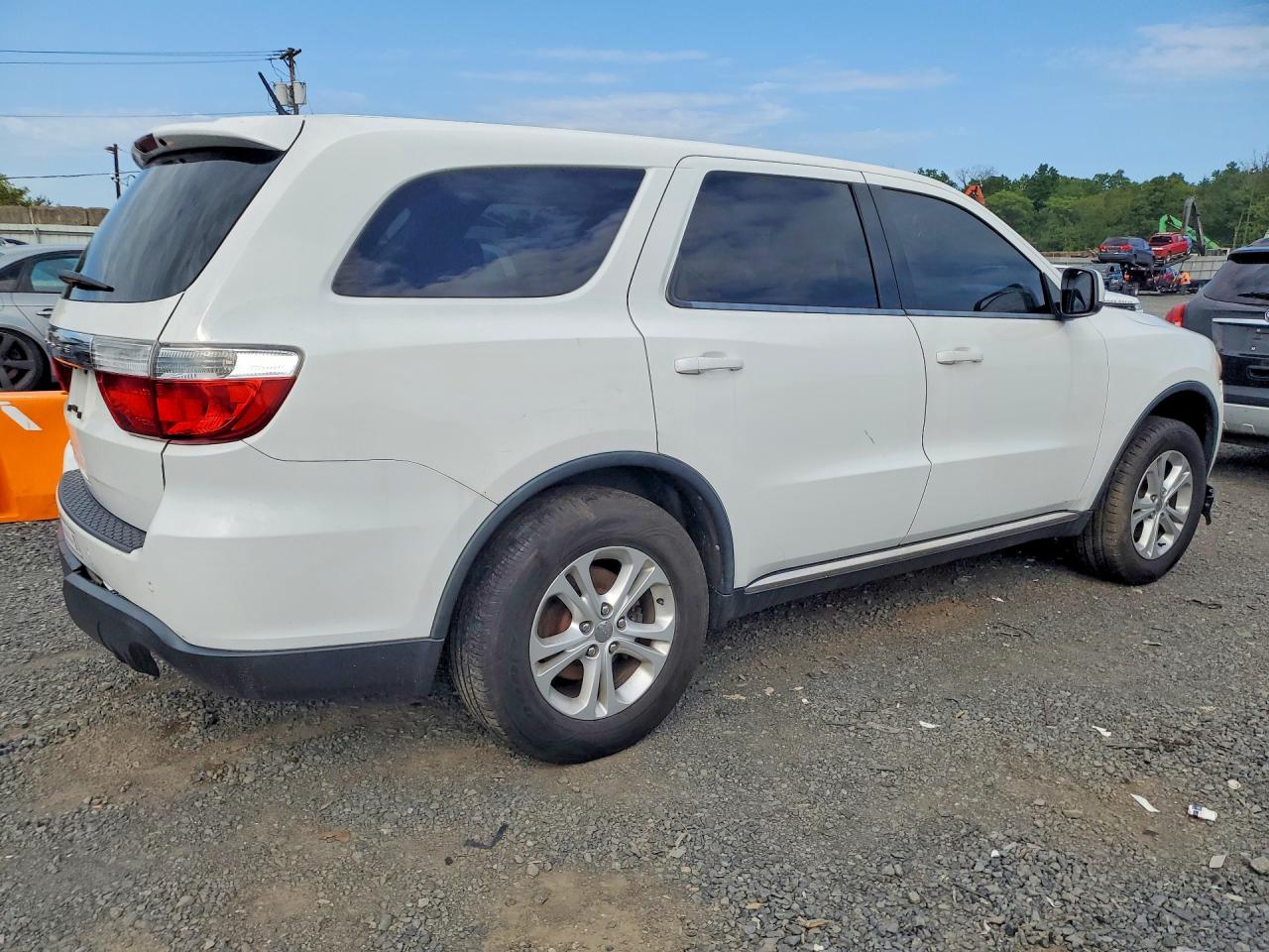 2013 Dodge Durango Sxt White vin: 1C4RDJAG2DC580062