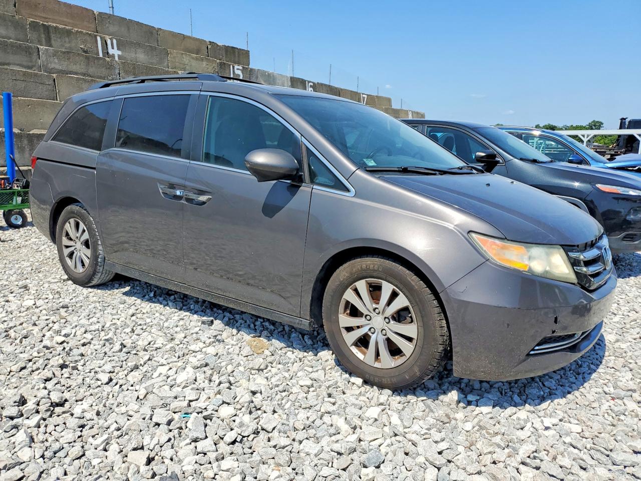 2014 Honda Odyssey Exl Gray vin: 5FNRL5H64EB088645