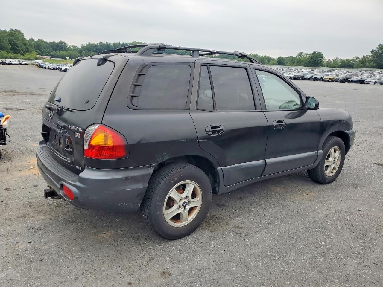 2004 Hyundai Santa Fe Gls Black vin: KM8SC73E44U768395
