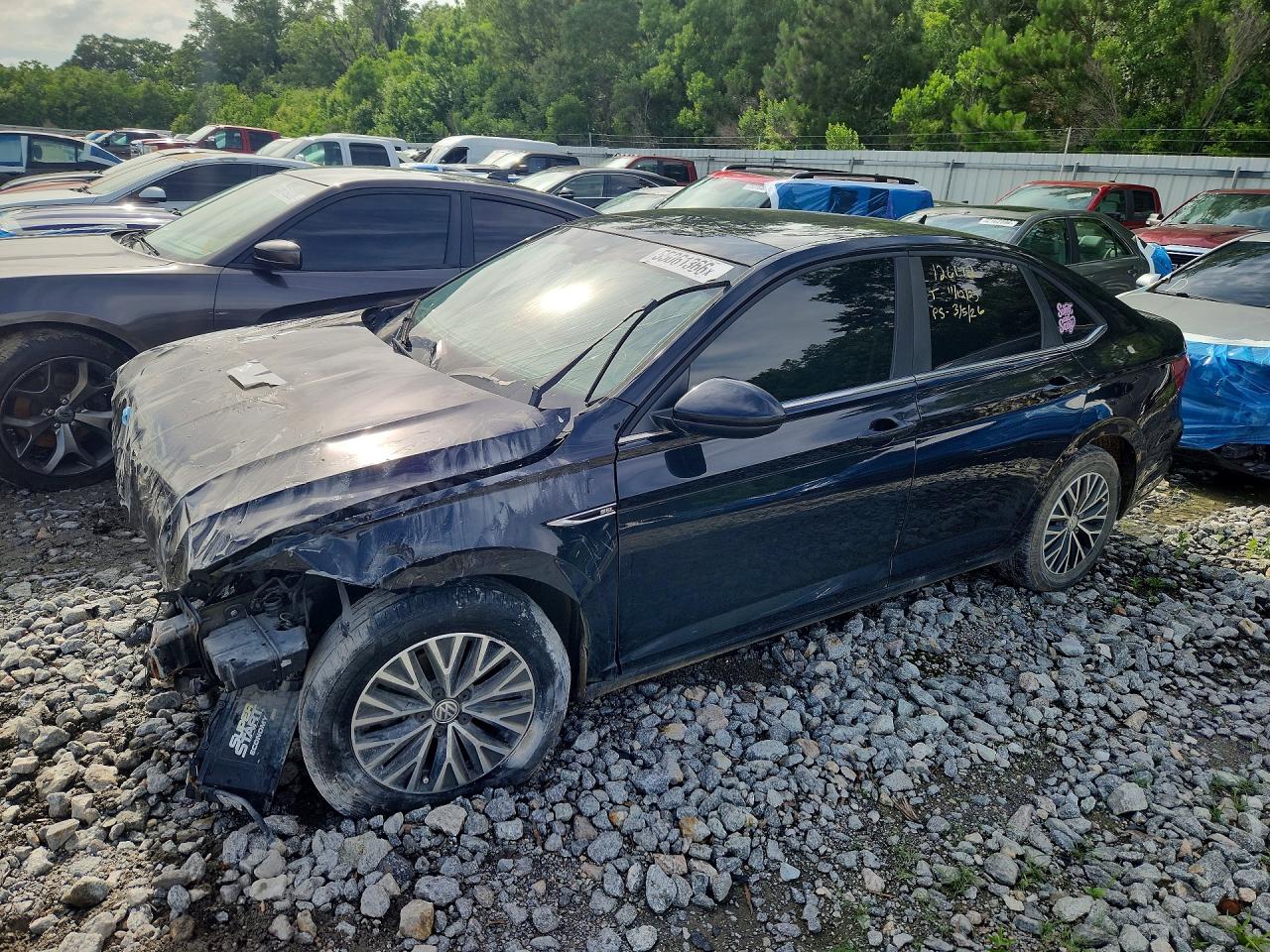 2019 Volkswagen Jetta Sel Black vin: 3VWE57BU9KM101471