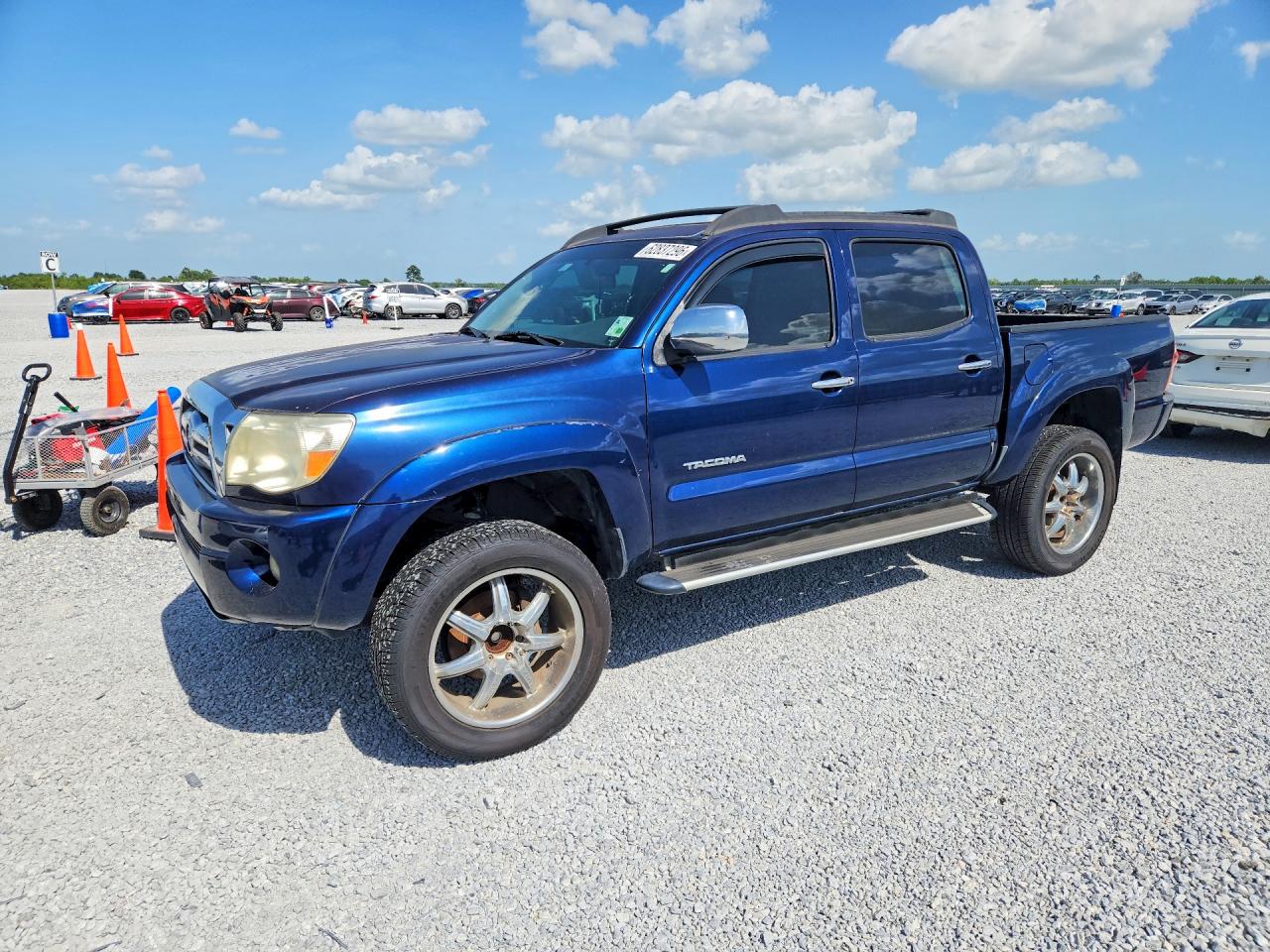 2007 Toyota Tacoma Double Cab Prerunner Blue vin: 3TMJU62N07M047539
