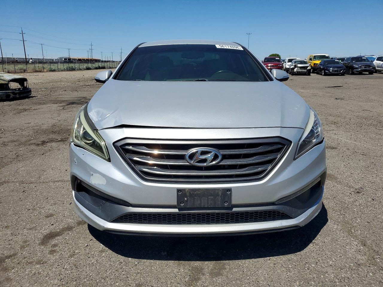2017 Hyundai Sonata Sport 2.0t Silver vin: 5NPE34AB3HH504528