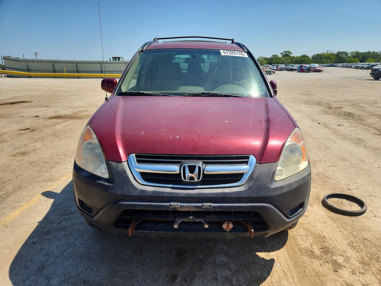 2004 Honda Cr-v Ex Burgundy vin: JHLRD78814C024104