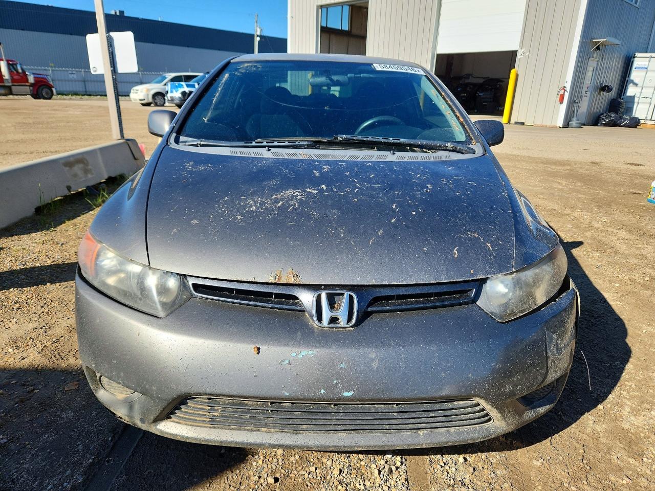 2007 Honda Civic Lx Gray vin: 2HGFG11697H013688