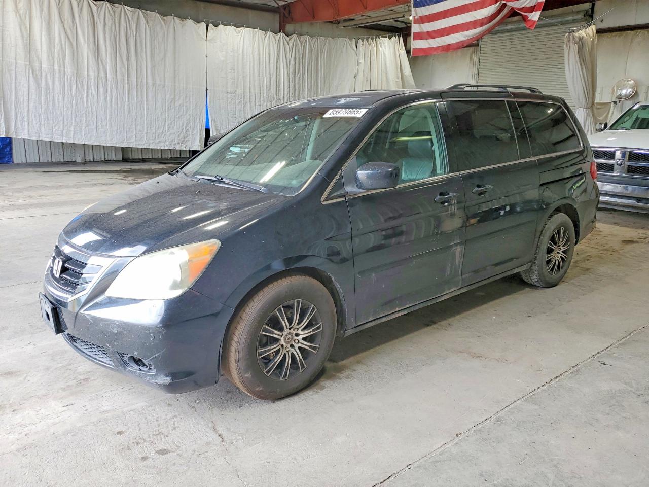 2008 Honda Odyssey Touring Black vin: 5FNRL38838B078683