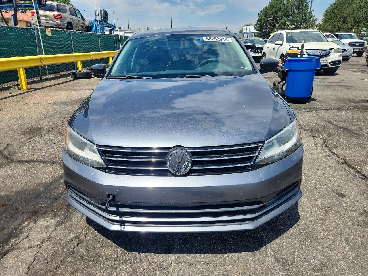 2015 Volkswagen Jetta Base Серый vin: 3VW1K7AJ6FM348094