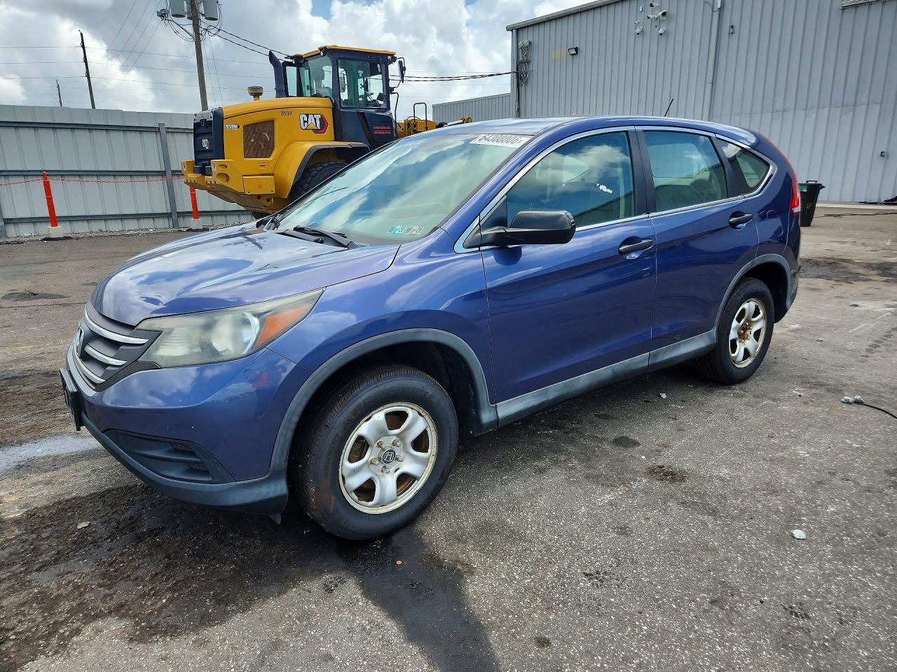 2014 Honda Cr-v Lx Blue vin: 2HKRM4H33EH661095