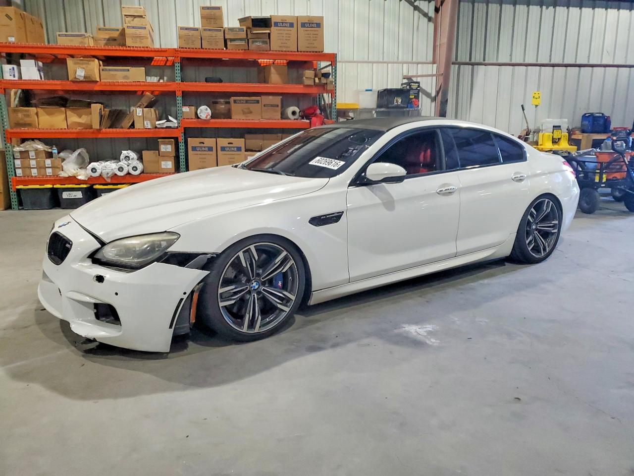 2015 Bmw M6 Gran Coupe White vin: WBS6C9C55FD468037
