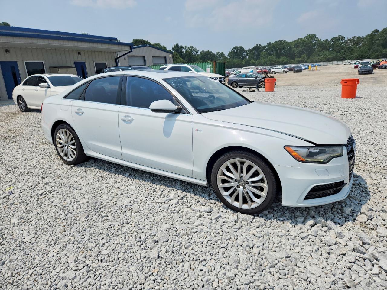 2014 Audi A6 Prestige White vin: WAUHMAFC1EN149667