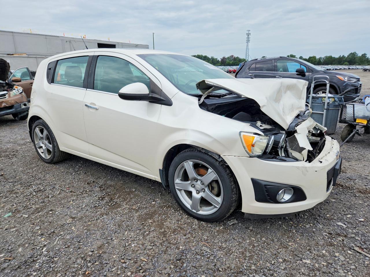2014 Chevrolet Sonic Ltz White vin: 1G1JE6SB9E4193863