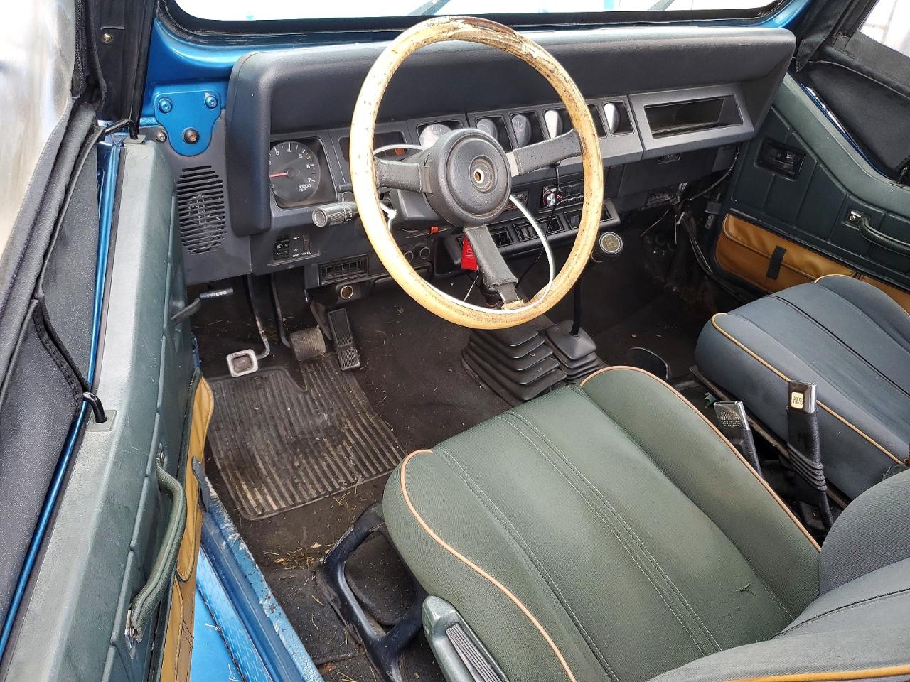 1994 Jeep Wrangler / Yj Sahara Blue vin: 1J4FY49S2RP421926