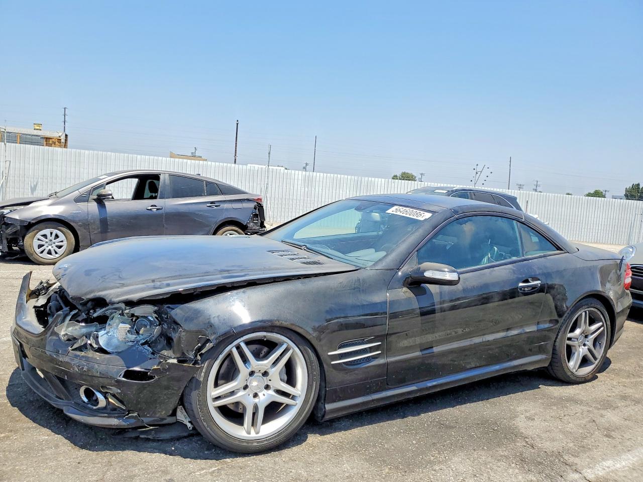 2007 Mercedes-benz Sl 550 Черный vin: WDBSK71F97F126524