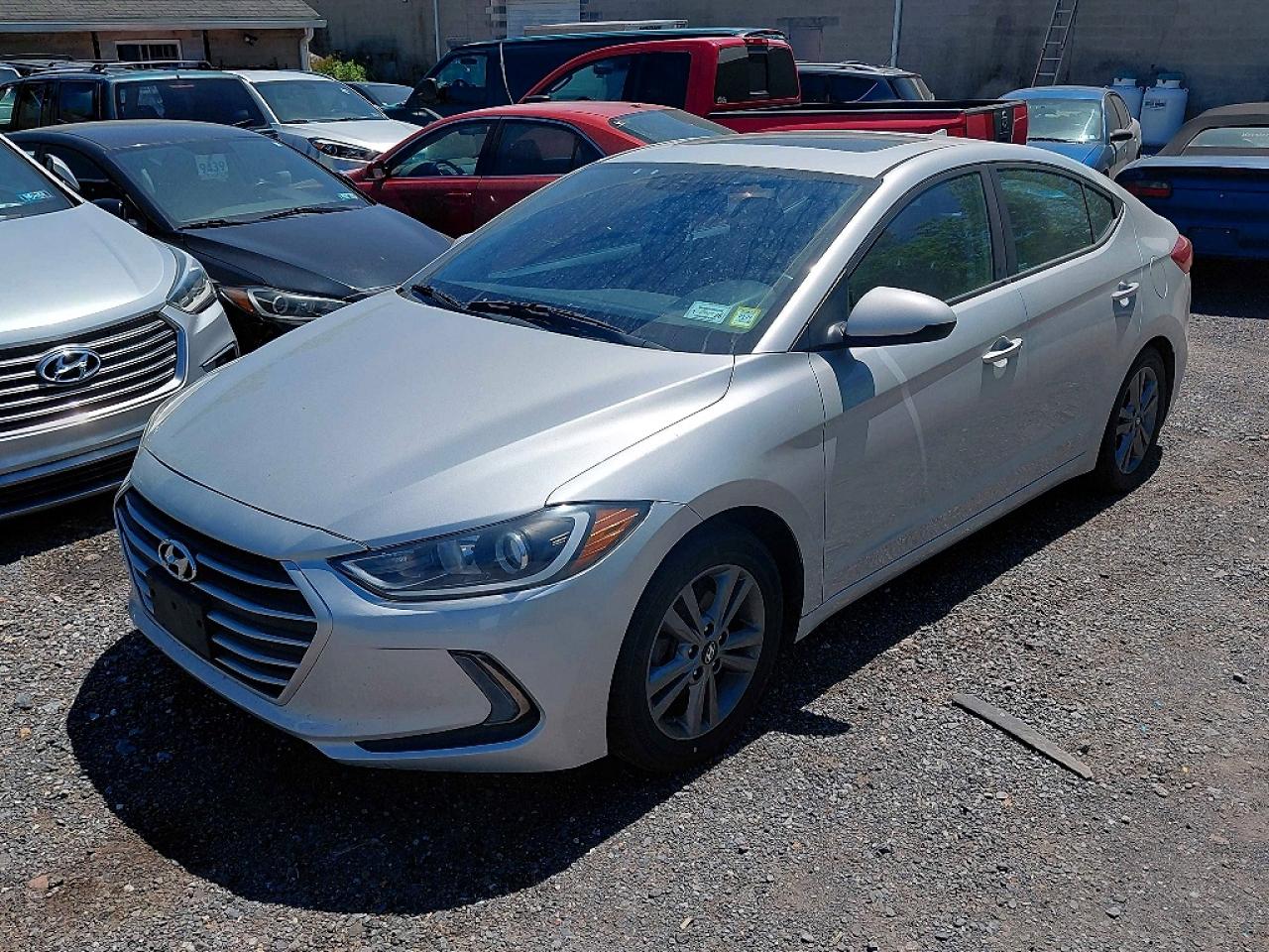 2018 Hyundai Elantra Value Edition Silver vin: 5NPD84LF1JH268996