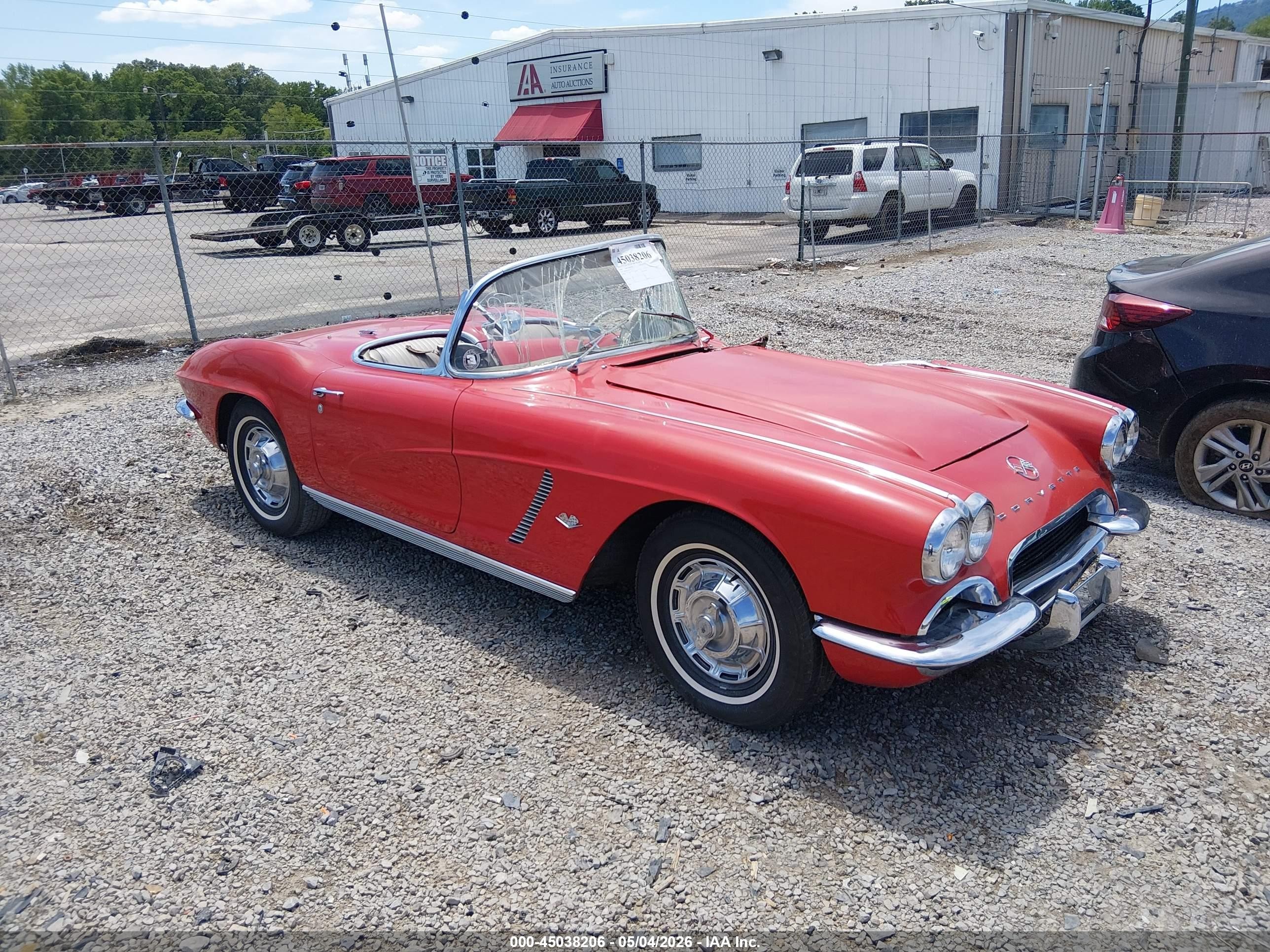 1962 Chevrolet Corvette   Красный vin: 20867S112453     